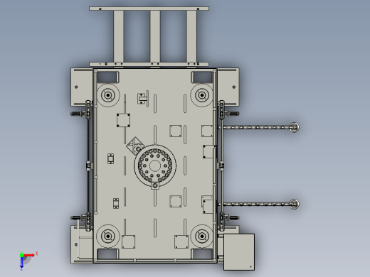 125吨液压油压冲孔冲型冲床俯视缩略图