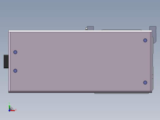 电动滑台模组SDM75右折模型 -（加长滑台）前视缩略图