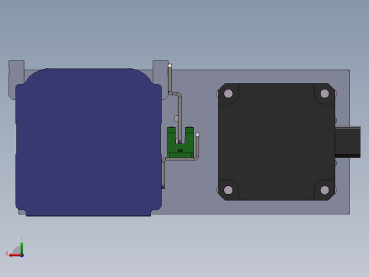 电动滑台模组SDM75右折模型 -（加长滑台）后视缩略图