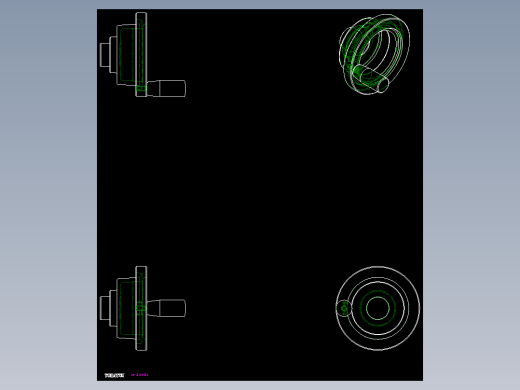 工程塑膠手輪(安裝重力指示器用)VDC-2D多系列多零件图纸模型