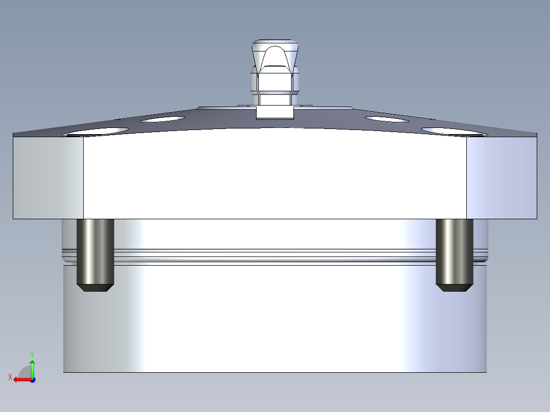 KOSMEKSWH2070-G多系列多零件图纸模型后视图