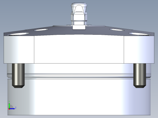 KOSMEKSWH2070-G多系列多零件图纸模型左视缩略图