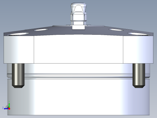 KOSMEKSWH2070-G多系列多零件图纸模型右视缩略图