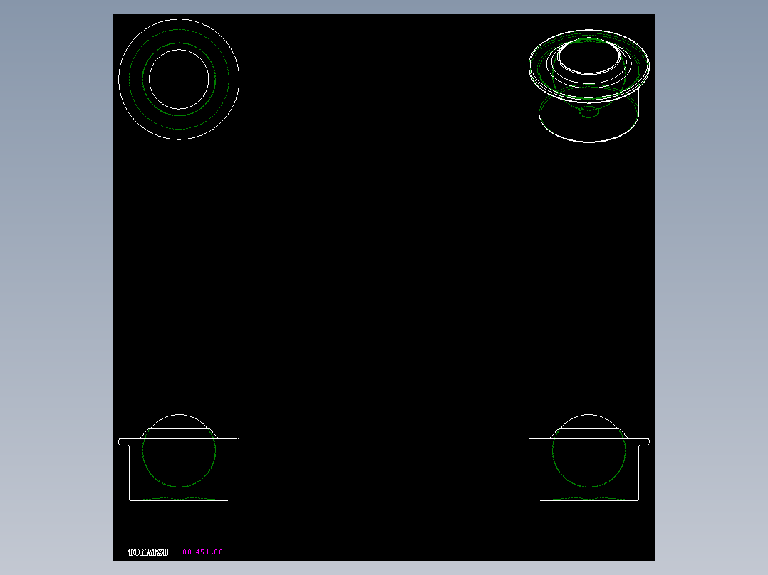 萬向滾珠00-2D多系列多零件图纸模型