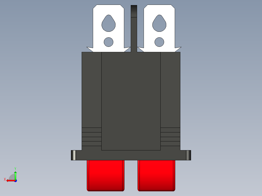 KCD4-2101N-C3-RG_6P开关三维模型后视图