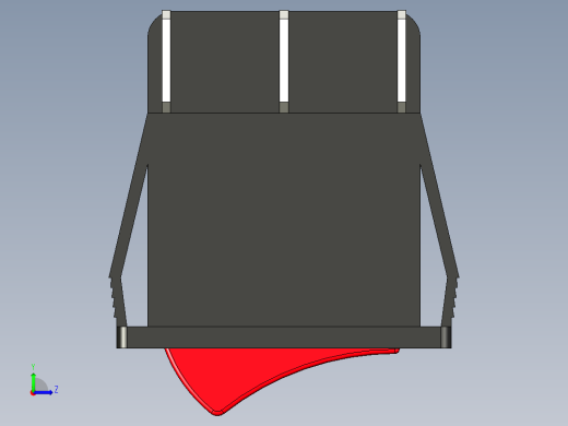 KCD4-2101N-C3-RG_6P开关三维模型左视缩略图