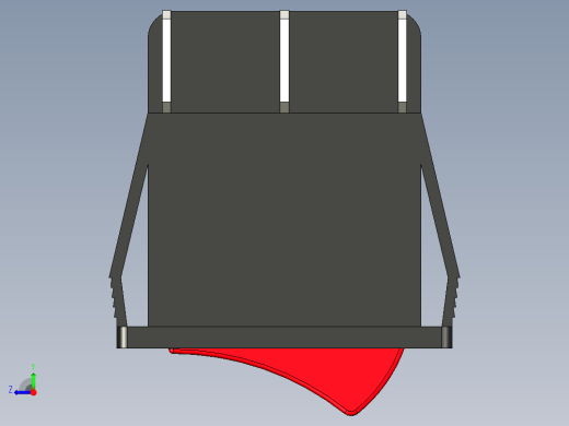 KCD4-2101N-C3-RG_6P开关三维模型右视缩略图