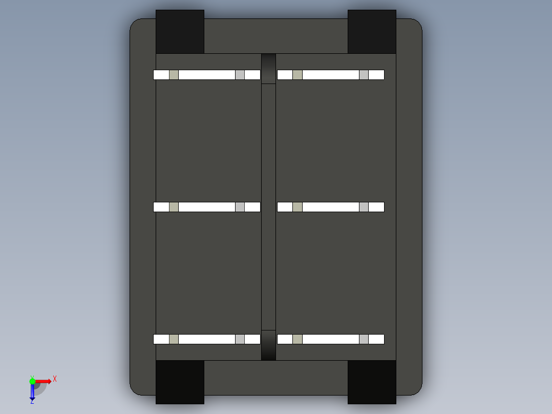 KCD4-2101N-C3-RG_6P开关三维模型俯视图