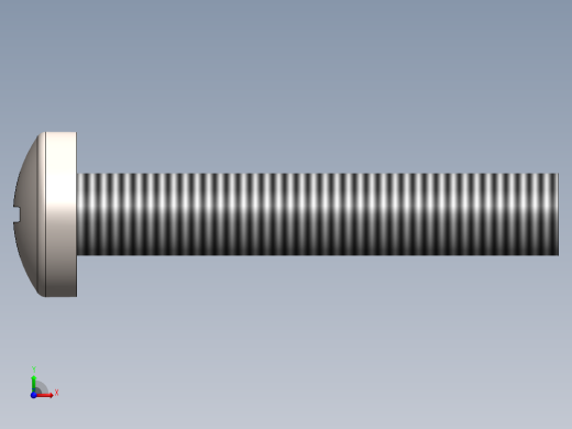 螺丝 M6 十字盘头-M6x35 Screw head.SLDPRT前视缩略图