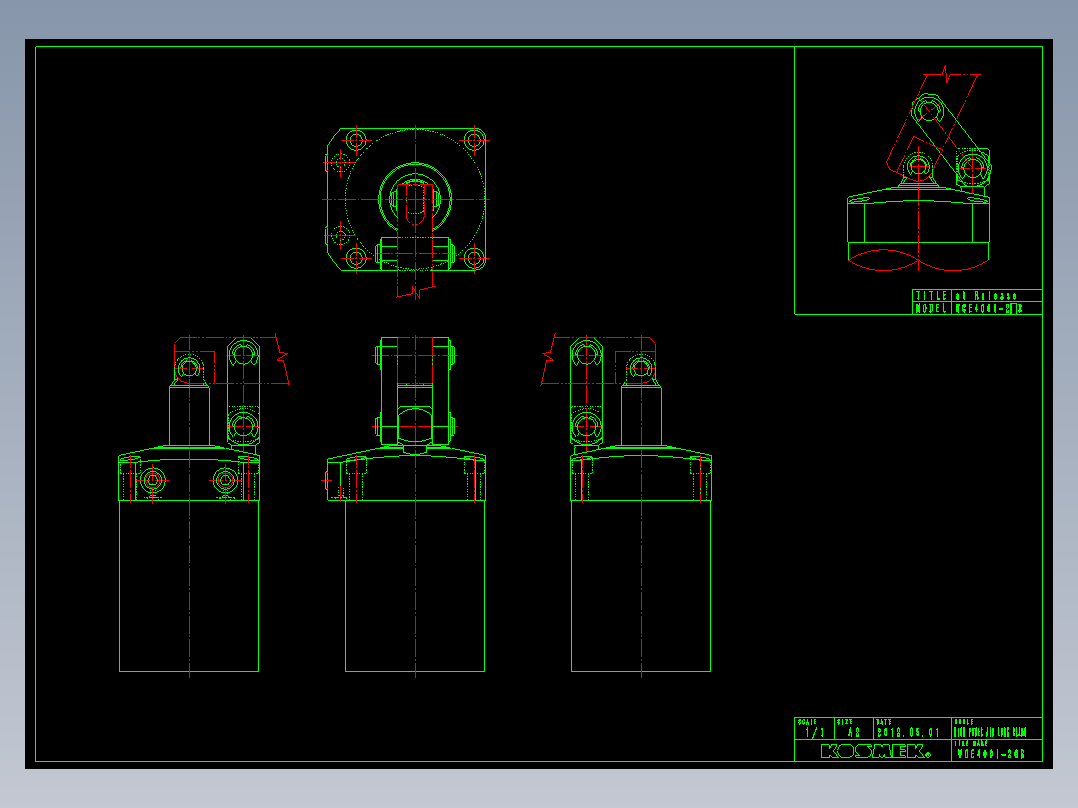 KOSMEKWCE4001-2GR多系列多零件图纸模型多系列多零件图纸模型