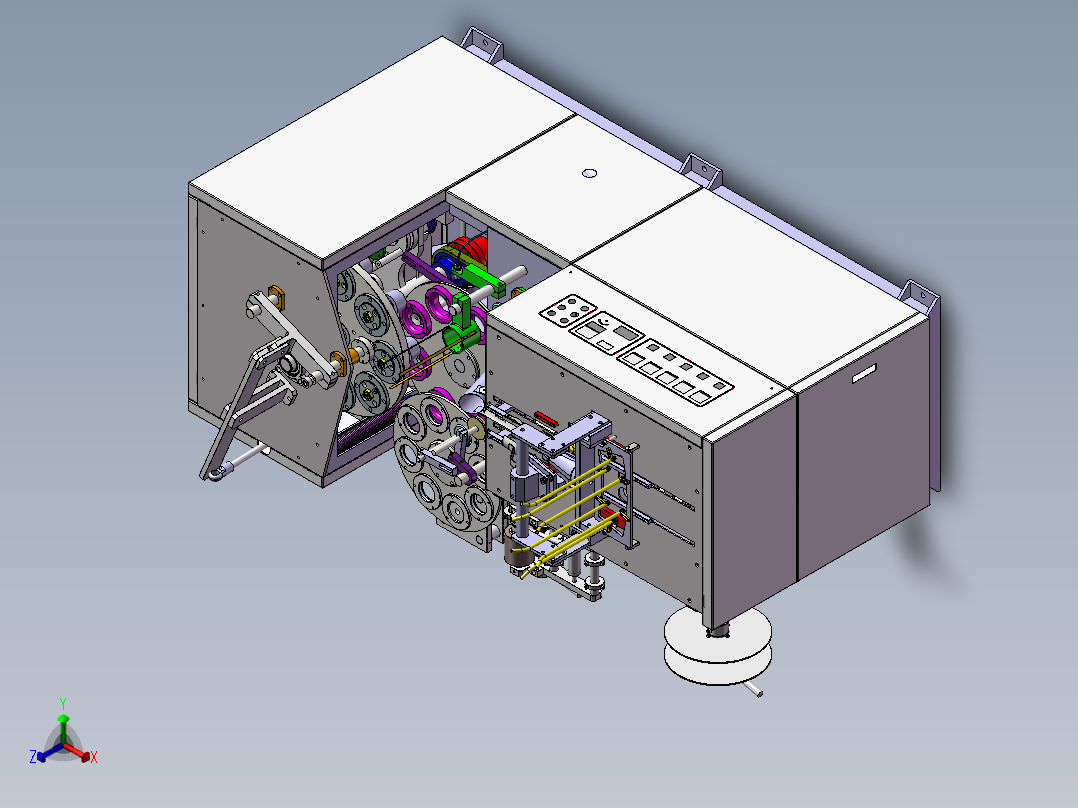 一次性纸杯机 sw21正等轴测图