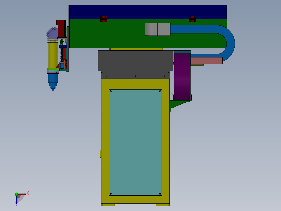 坐标激光打标焊接机sw17可编辑俯视图
