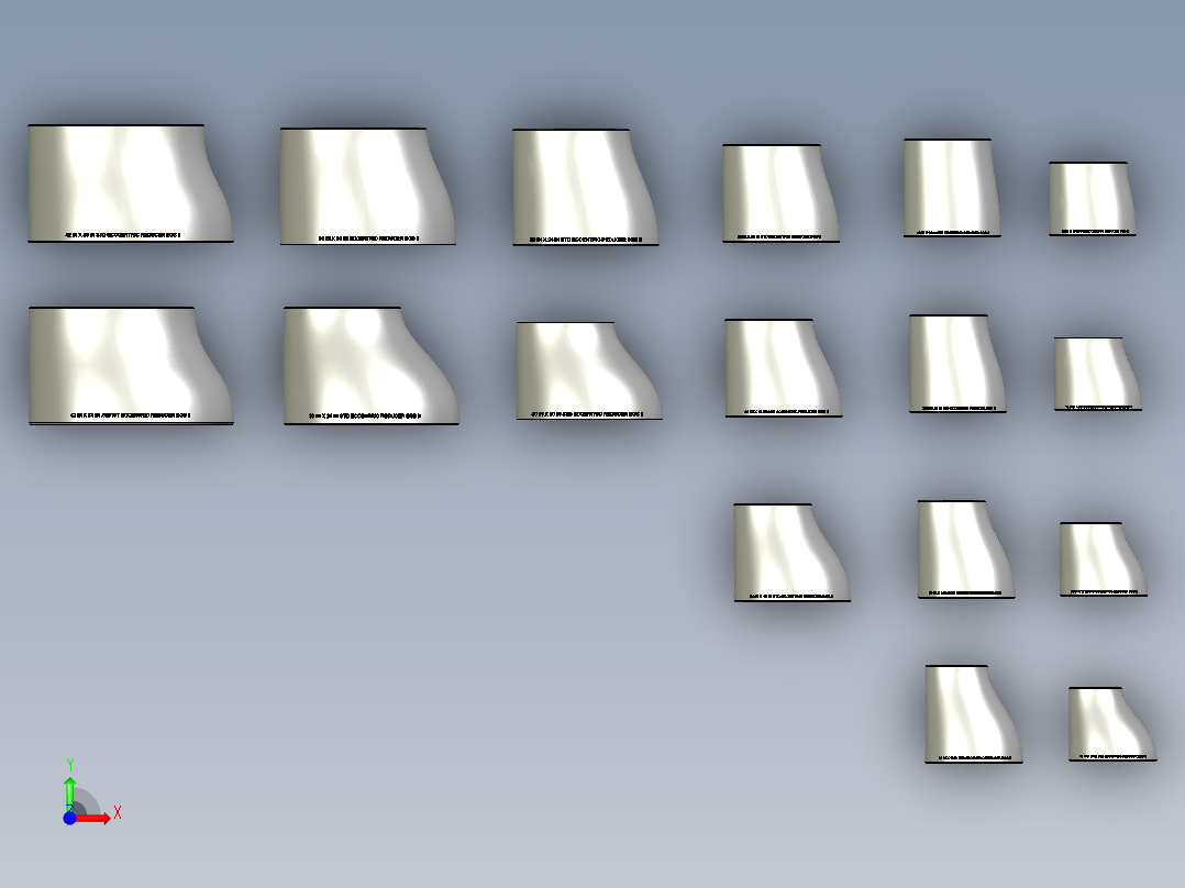 管件接头、螺纹接头、三通(47)前视图