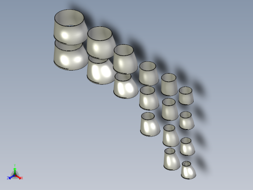 管件接头、螺纹接头、三通(47)正等轴测缩略图