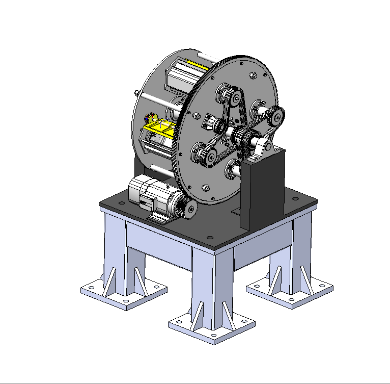圆棒研磨机（sw18可编辑+工程图）