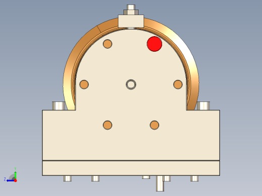 上工外接头夹具图右视缩略图