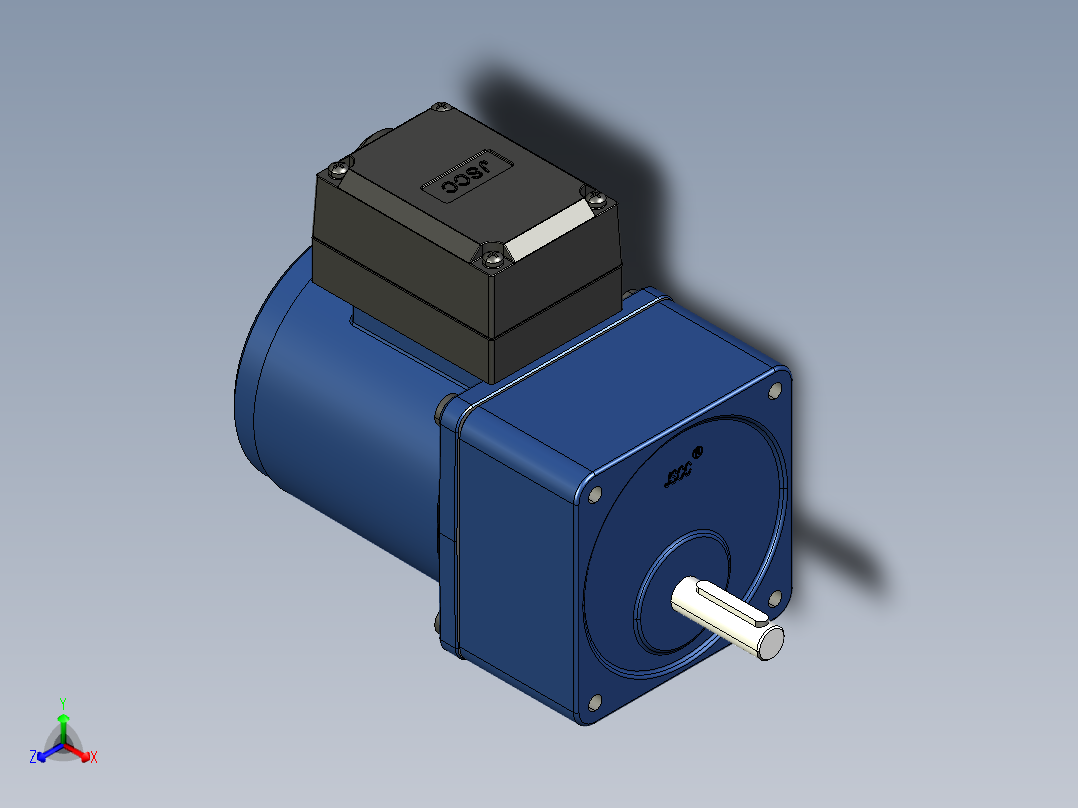 YT系列调速电机-25yt01-180正等轴测图
