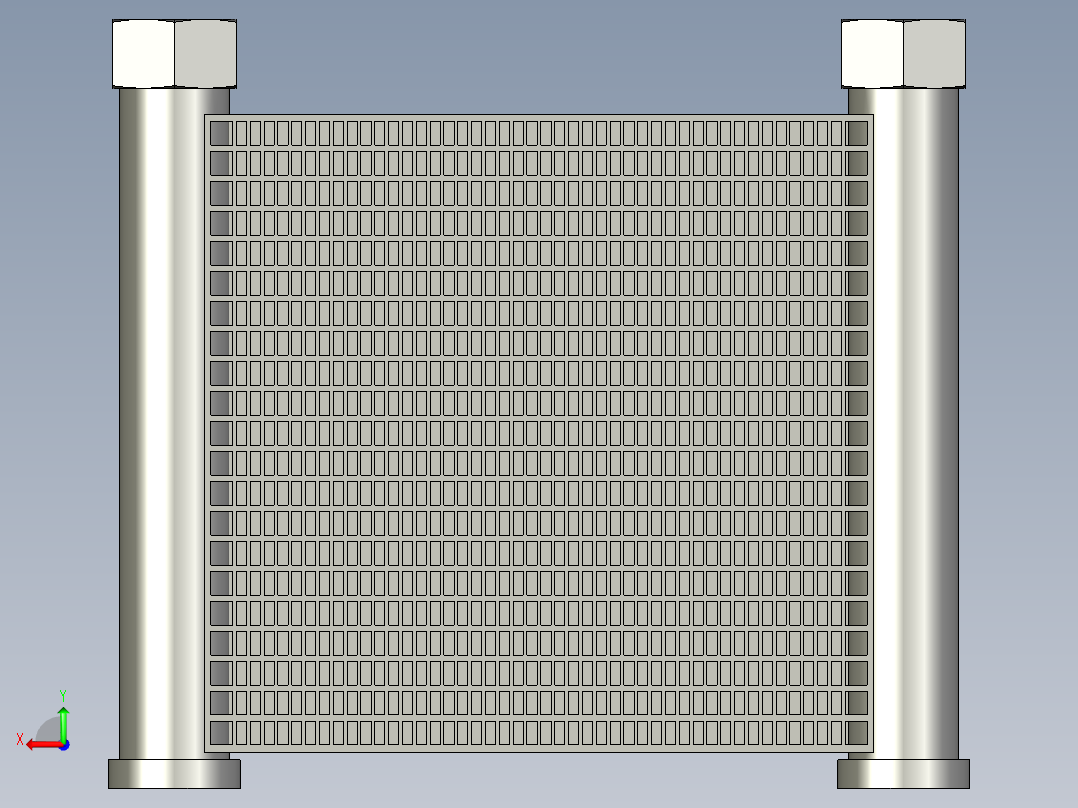 液压油冷AJ0510T散热器后视图