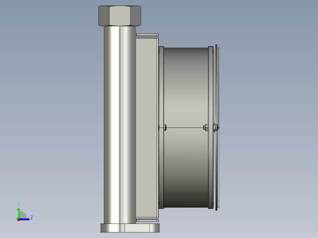 液压油冷AJ0510T散热器左视图