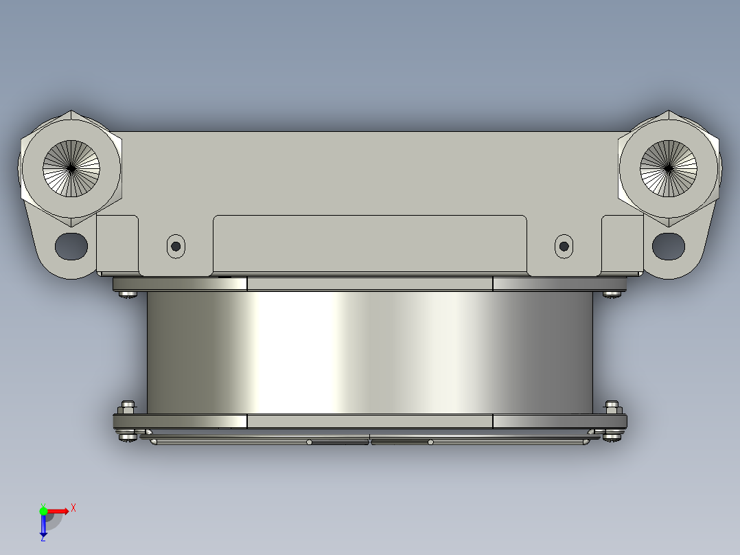 液压油冷AJ0510T散热器俯视图