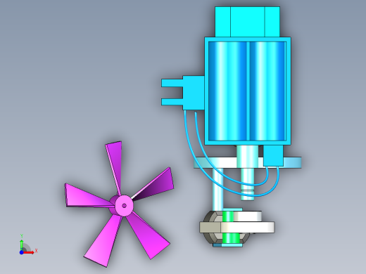 摇摆小风扇前视缩略图