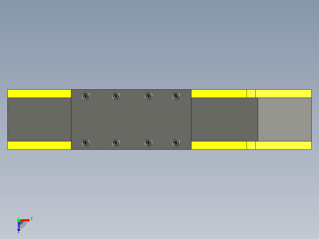 全自动压面切面机三维设计俯视图