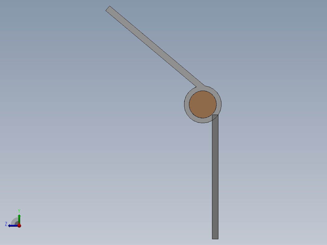 铰链、-合页hinge-d右视图