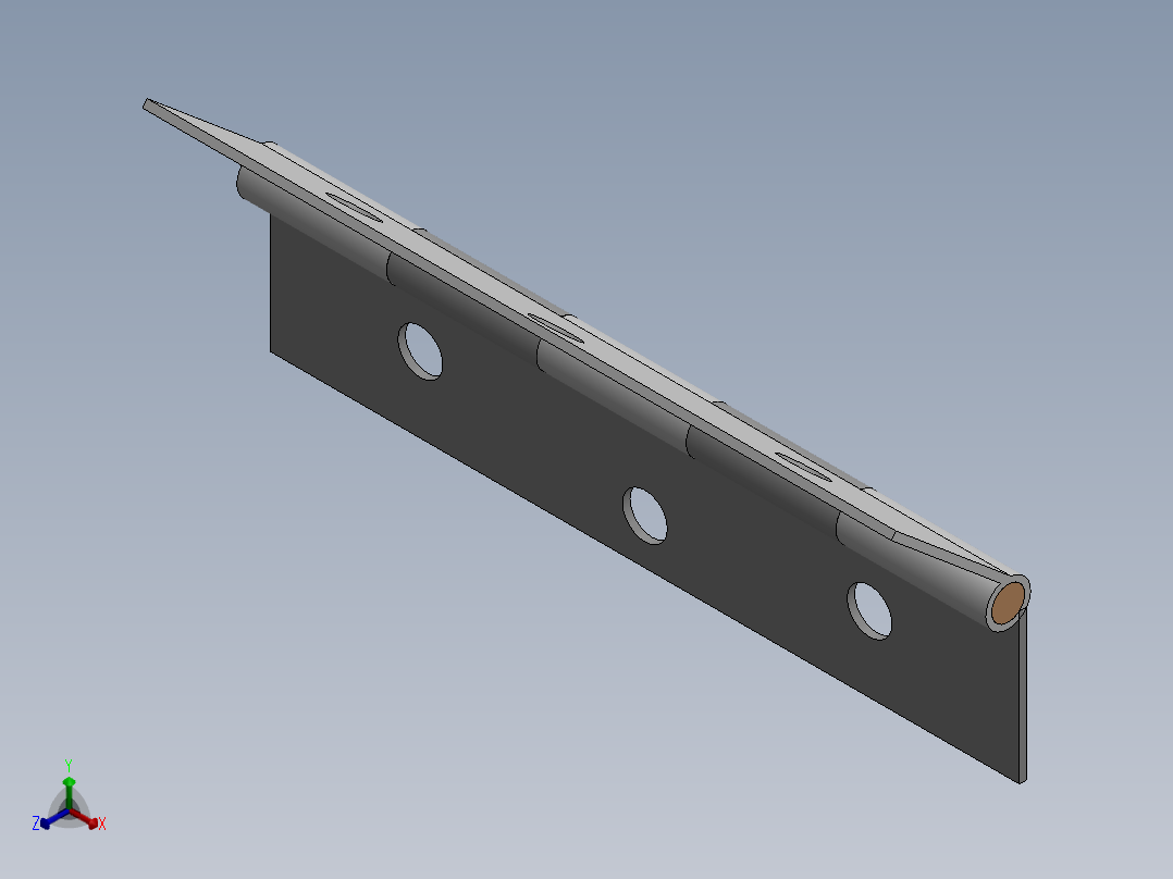 铰链、-合页hinge-d正等轴测图