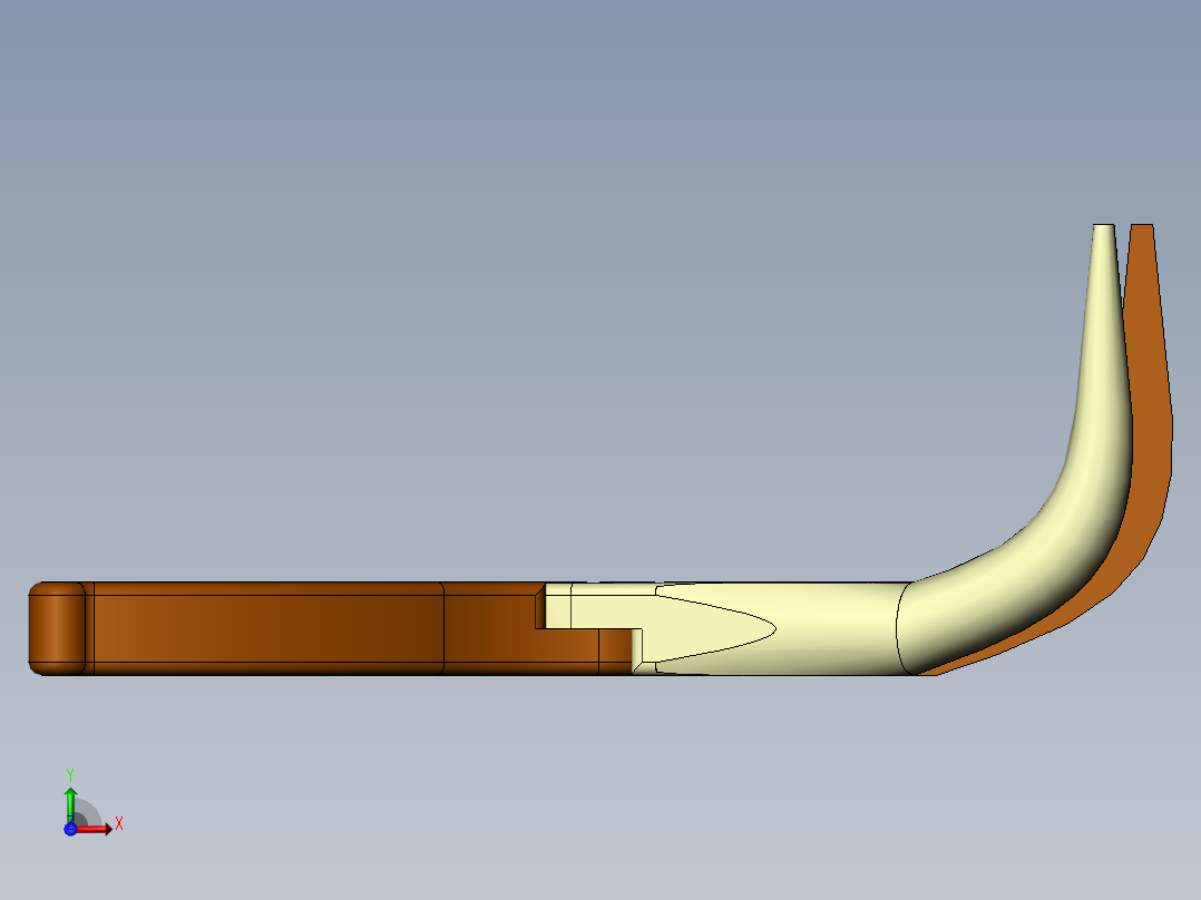 90度高品质弯嘴钳前视图