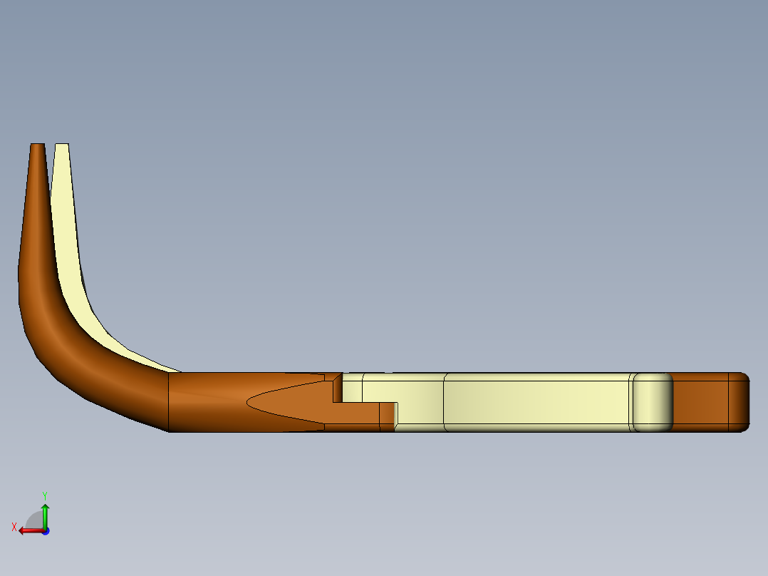 90度高品质弯嘴钳后视图