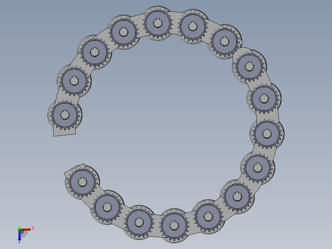玉米秸秆保留型收割榨汁机的打捆及计量系统说明书及全套图纸俯视图