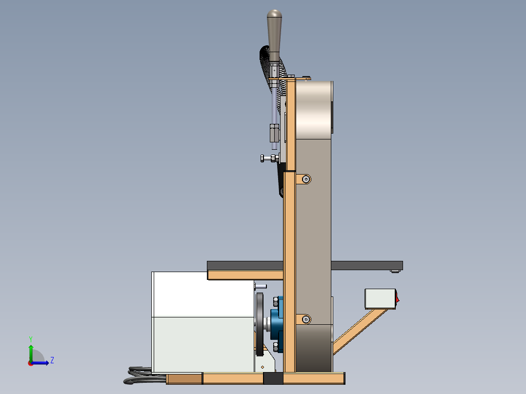 台锯模型图左视图