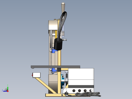 台锯模型图右视缩略图