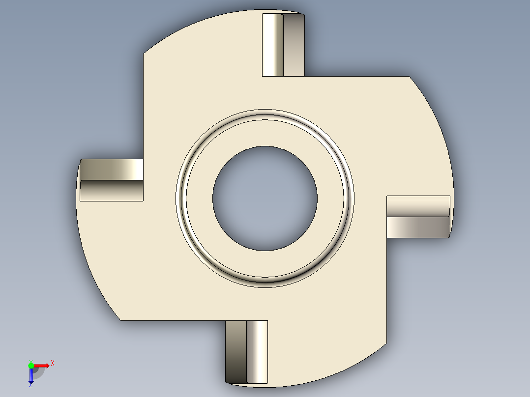 B3004433-六角螺母 M6俯视图