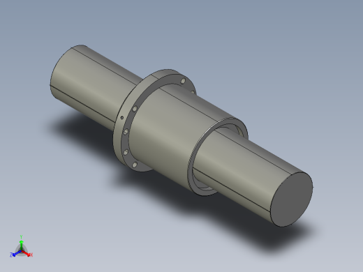 JF20032-8滚珠丝杆3D模型