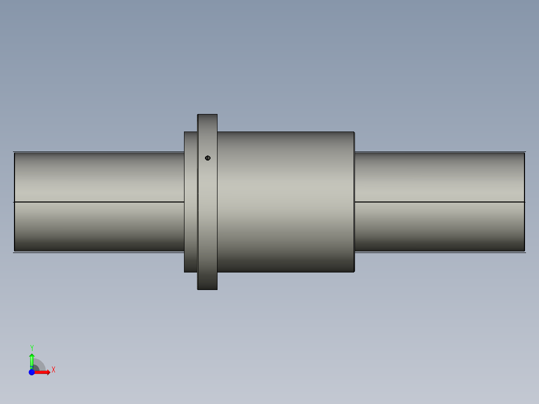JF20032-8滚珠丝杆3D模型前视图