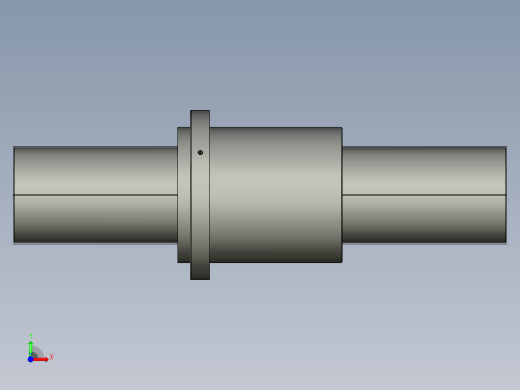 JF20032-8滚珠丝杆3D模型前视缩略图