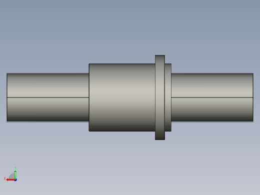 JF20032-8滚珠丝杆3D模型后视缩略图