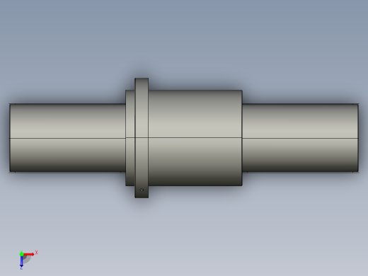 JF20032-8滚珠丝杆3D模型俯视缩略图