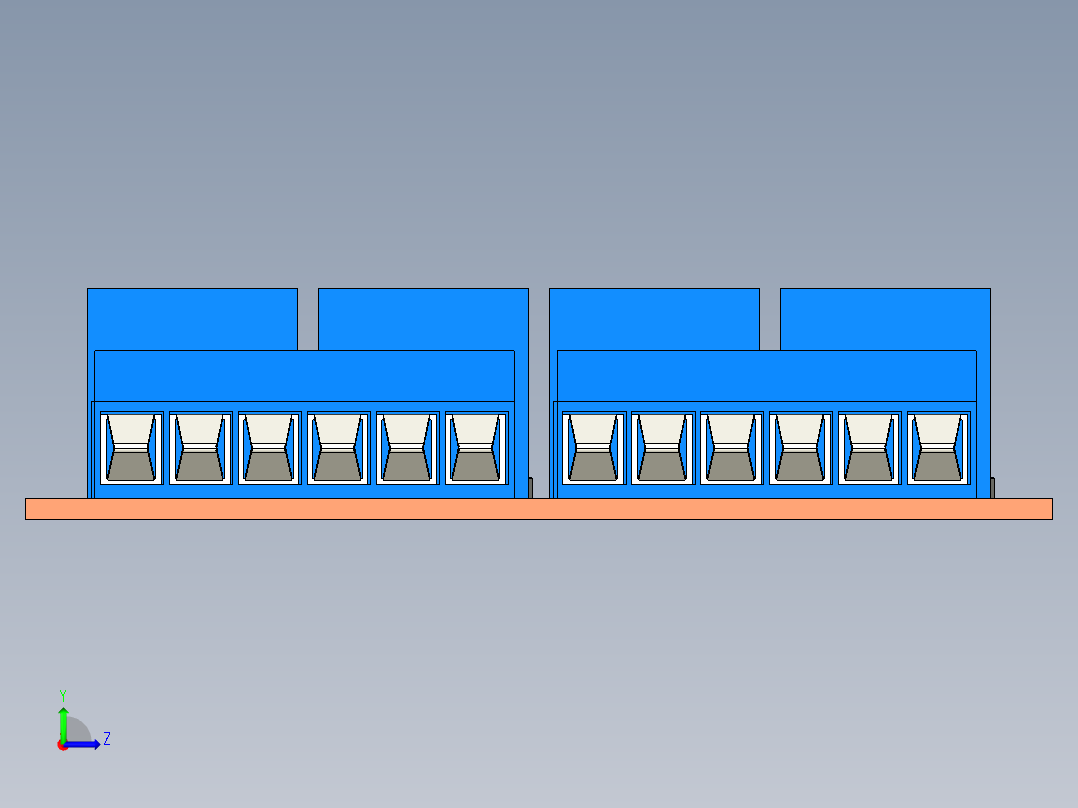 继电器电路板左视图