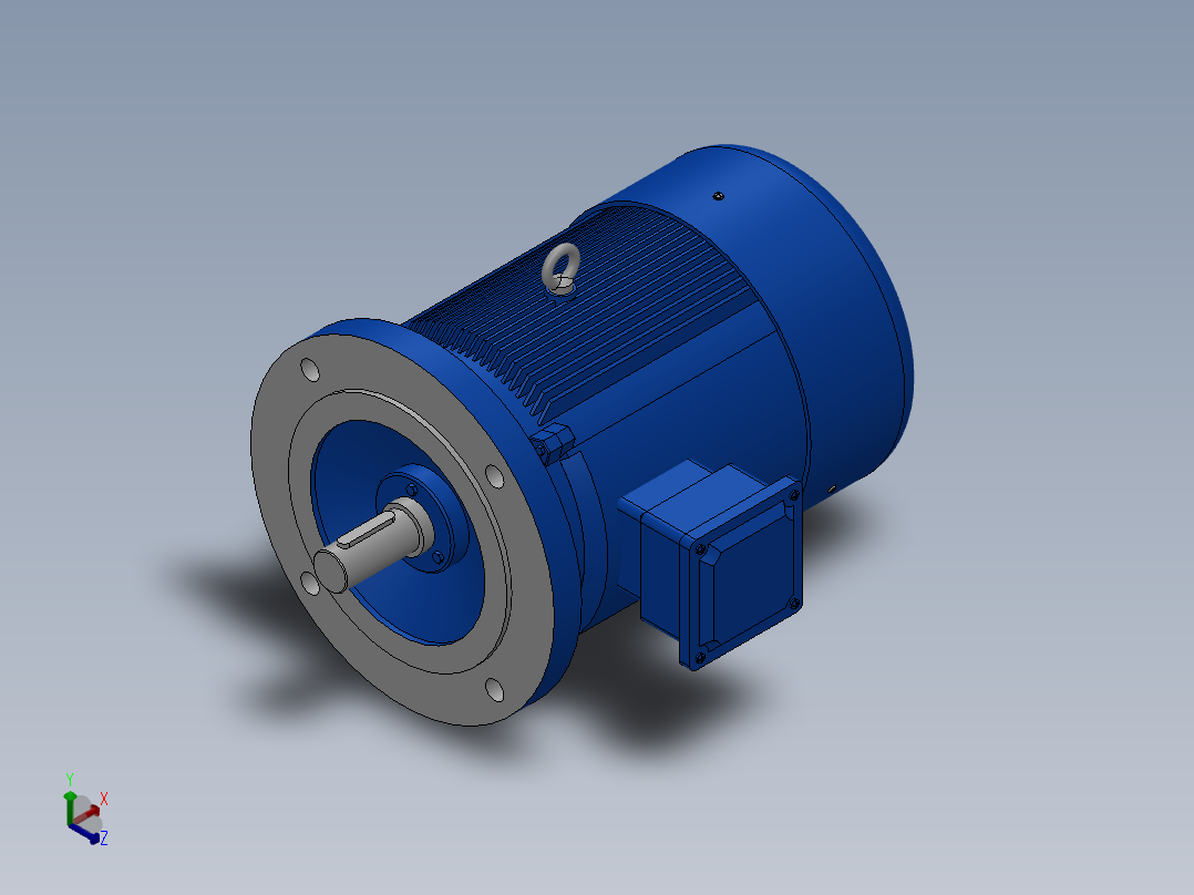 Y2系列B5型三相异步电动机[Y2100L-2]正等轴测图