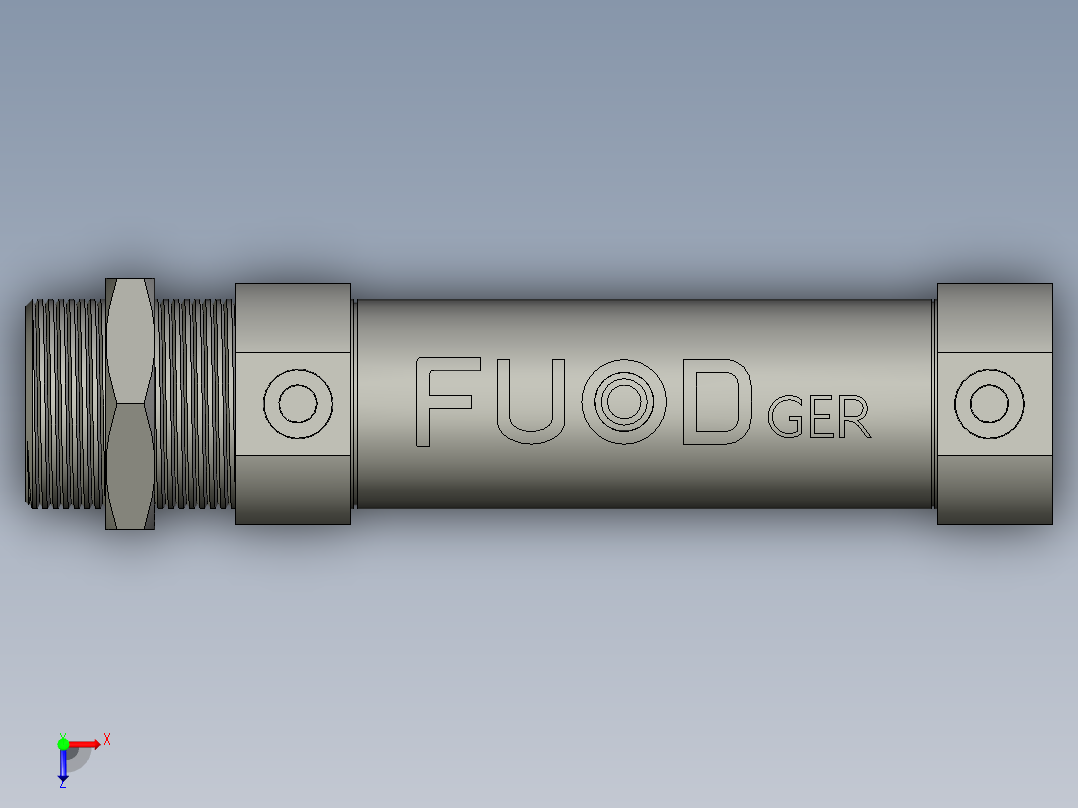 FY-MI气缸U型FY-32-40-U_缸体俯视图