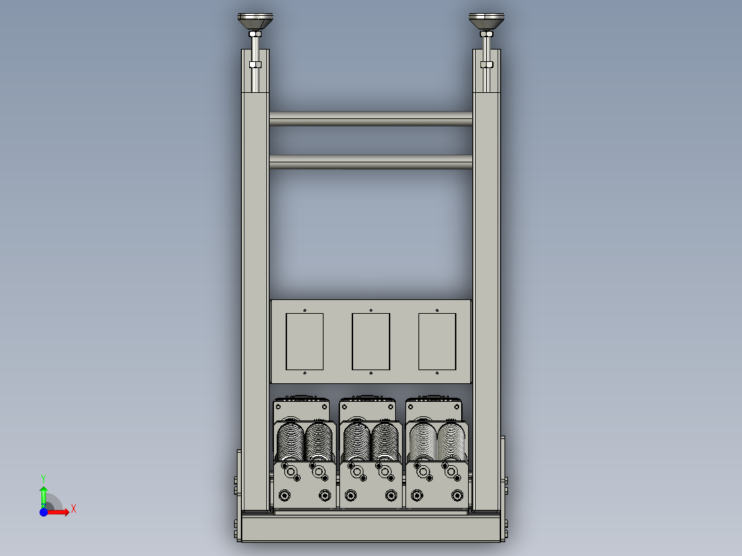 防止堵塞的调味料成品螺杆输送装置前视图