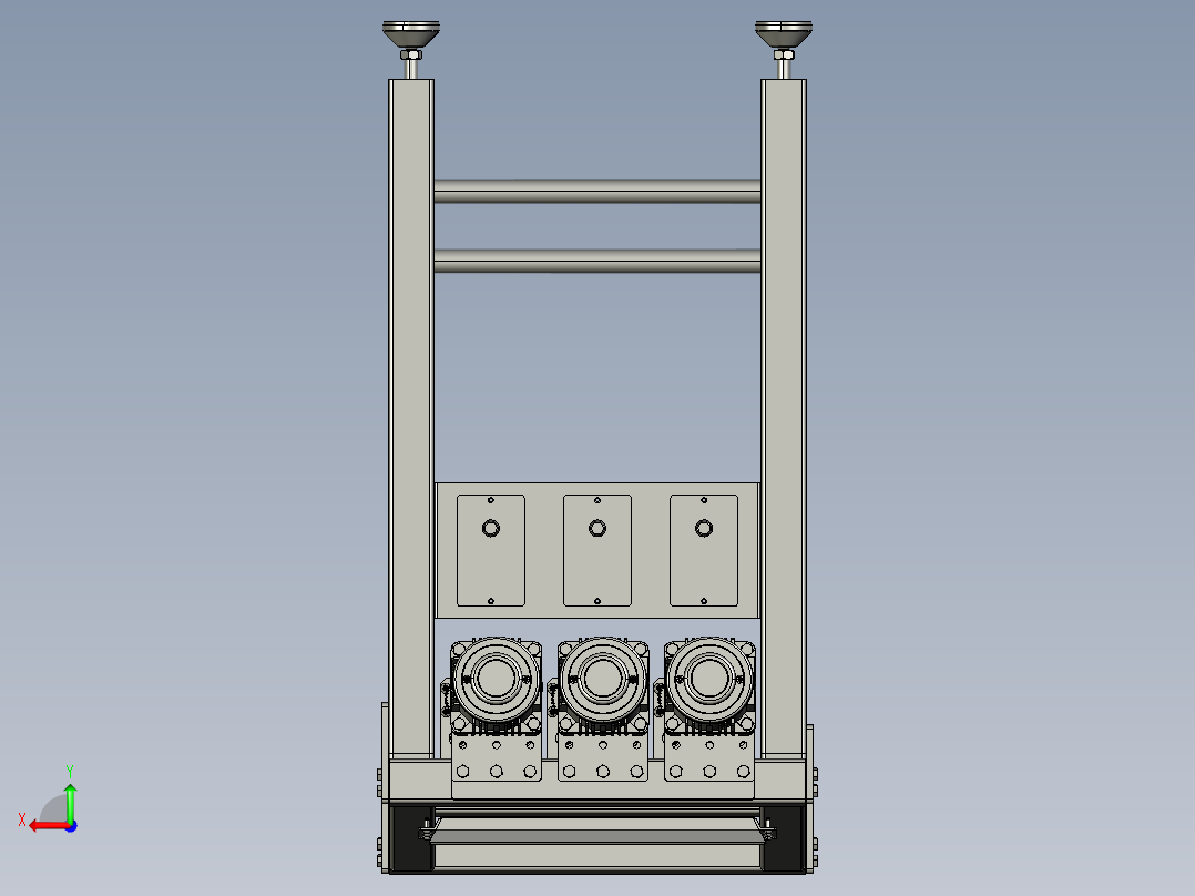 防止堵塞的调味料成品螺杆输送装置后视图