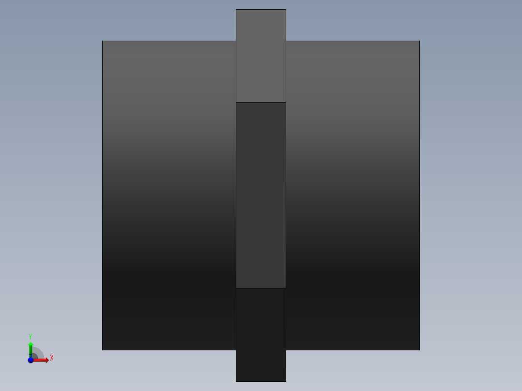 COUPLING_DN40_PN10_U-PVC前视图