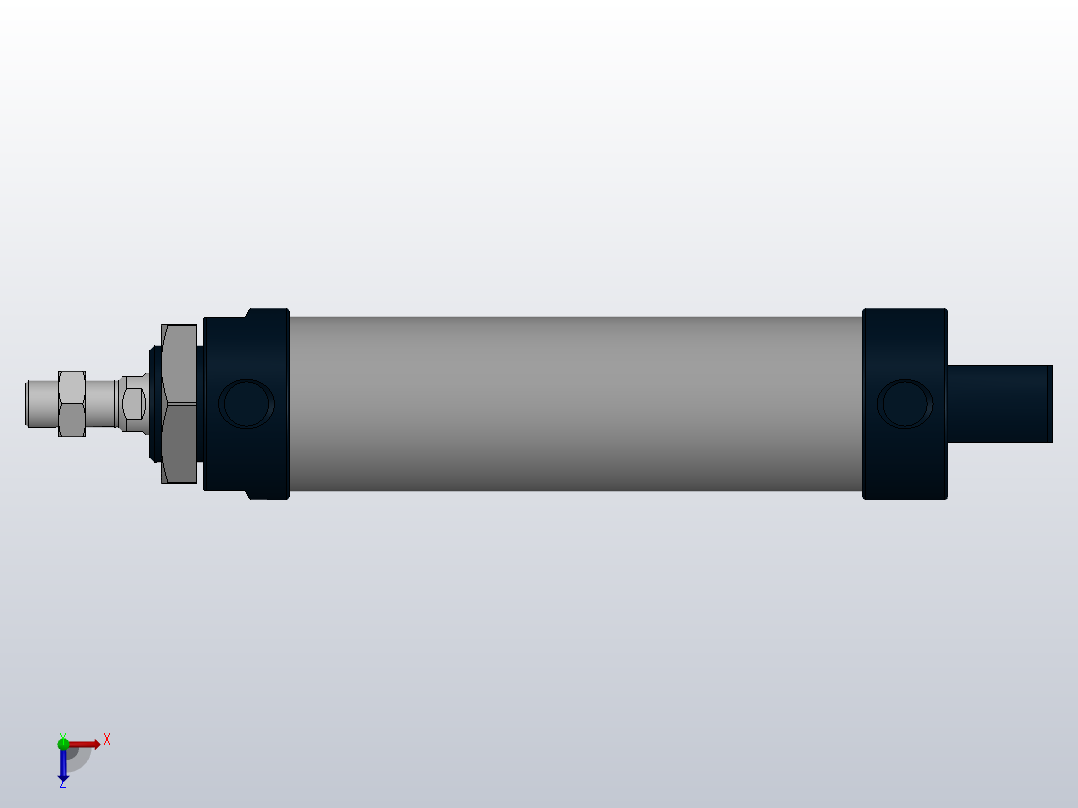 迷你气缸 MAL40x100主视图