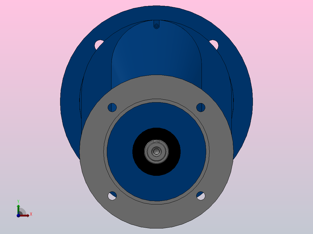 RXF57ZP斜齿轮减速机RXF57-1.6-M1-P80-Φ160前视图