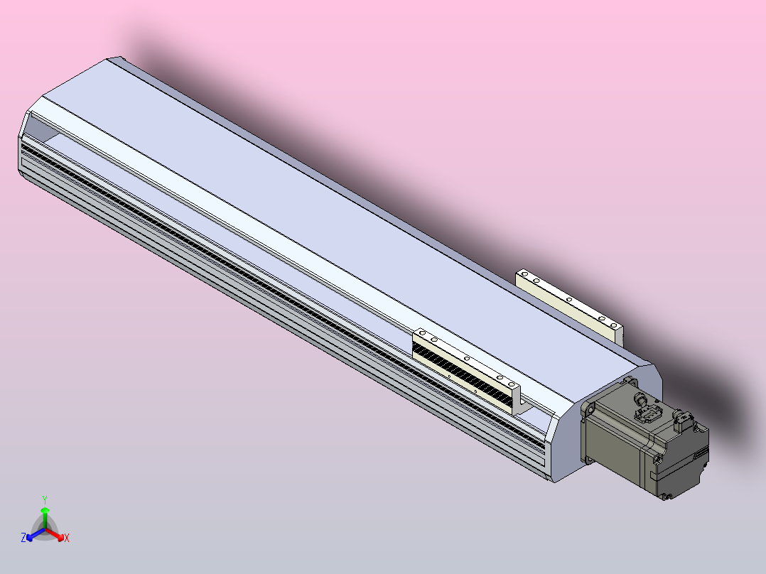 日规模组半封闭丝杆TPA-HNR-170T-2010C-L550-M-M75-N3主视图