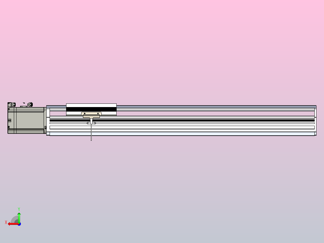 日规模组半封闭丝杆TPA-HNR-170T-2010C-L550-M-M75-N3后视图
