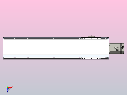 日规模组半封闭丝杆TPA-HNR-170T-2010C-L550-M-M75-N3正等轴测缩略图